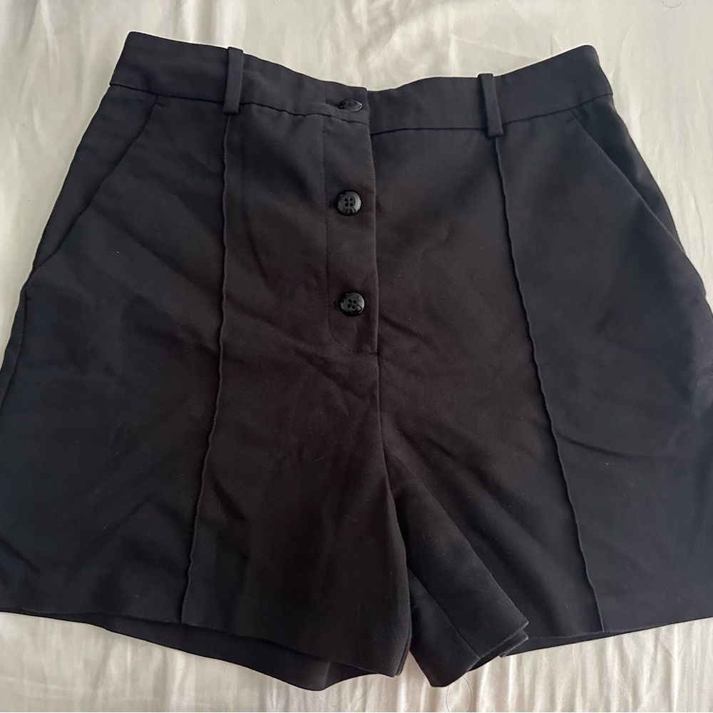 Zara Black High Waist Women's Shorts